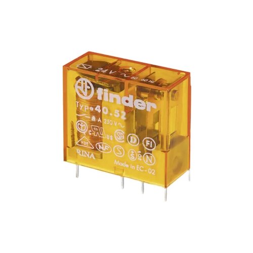 Finder 40.52.8.110.0000 Relej za tiskane pločice 8 A 2 prebacivanje 50 ST Tray Slike