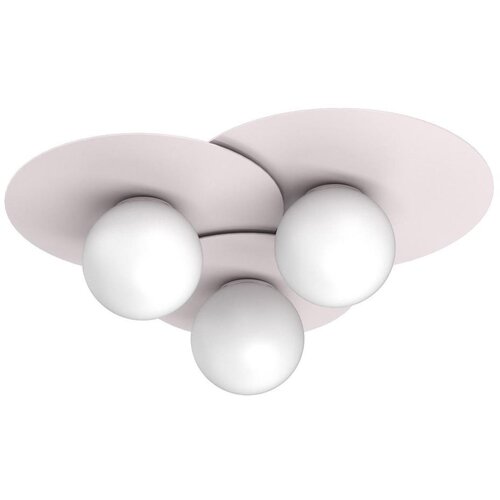  plafonska svetiljka flat 3xE27/15W/230V 55x60 cm krem Slike