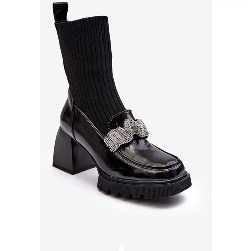 Kesi Women's High Heeled Ankle Boots D&A Black