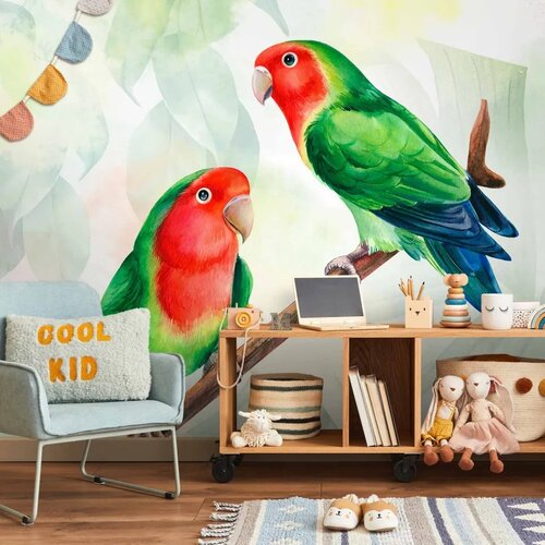  Foto tapeta - Lovebirds 196x140 Samoljepljiva Cene