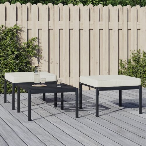 vidaXL Vrtni taburei s jastucima boje pijeska 2 kom 60x60x35 cm čelik Cene