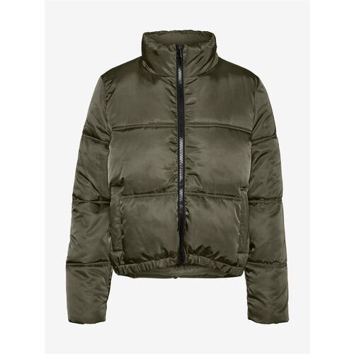 Noisy May Khaki Quilted Winter Jacket Anni - Women Slike