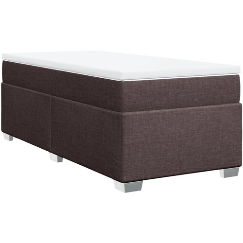 Maison Chic Box spring postelja - Vzmetna postelja z vzmetnico temno rjava 100x200 cm blago SL22850, (21891923) Slike