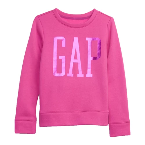 GAP V-DB LOGO CREW Majica za djevojčice, ružičasta, veličina