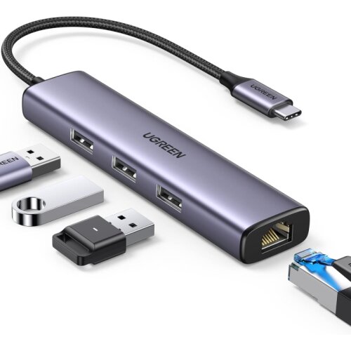 Ugreen 4 v 1 USB-C Hub Slike