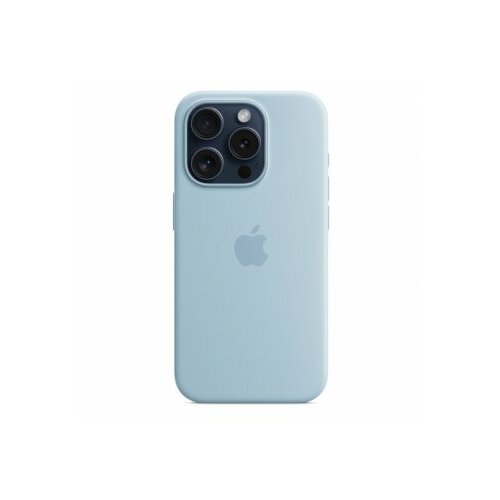 Apple iPhone 15 Pro Silicone Case with MagSafe - Light Blue (mwnm3zm/a) - maska za iPhone Slike