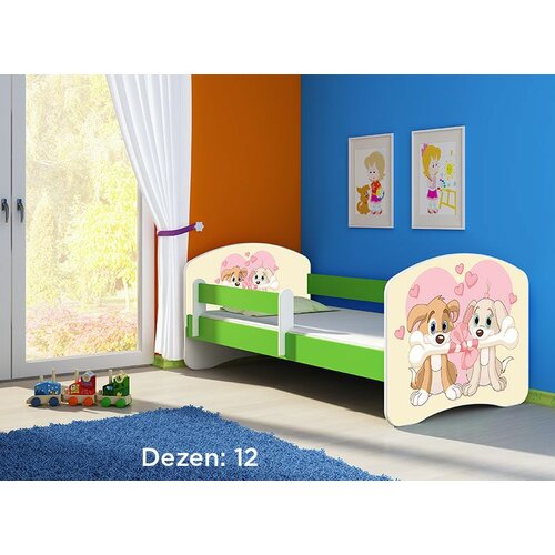 ACMA dečiji krevet II 140x70 + dušek 6 cm GREEN12 Slike