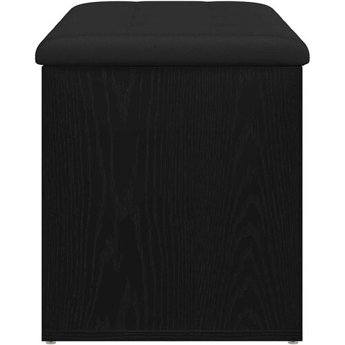  Klupa za pohranu Crni hrast 82 x 42 x 45 cm Konstruirano drvo Slike