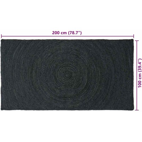  Tepisi za područja Tamnosiva 100 x 200 cm Juta Slike
