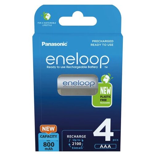 Panasonic punjive baterije eneloop AAA/4B (BK-4MCDE/4CP) Slike