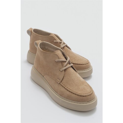 LuviShoes Valve Women&amp;#039;s Dark Beige Suede Boots Slike
