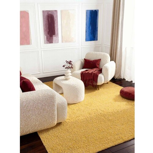 Ted Baker Rumena ročno tkana boucl&amp;eacute; preproga 120x170 cm Notting Hill Portobello &amp;ndash; Slike