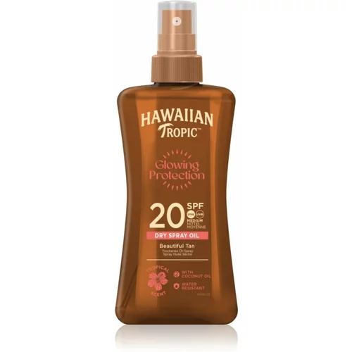 Hawaiian Tropic Glowing Protection Dry Oil Spray hidratantni gel za sunčanje SPF 20 200 ml