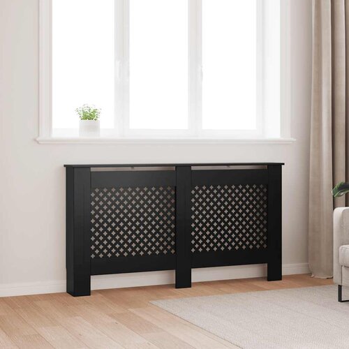  Pokrov za radijator crni 152 x 19 x 81,5 cm MDF Cijene