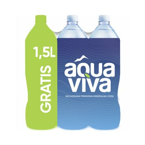 Aqua Viva mineralna negazirana voda 1,5L pet 5+1 gratis Slike