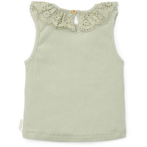 Little dutch dekli&amp;scaron;ka majica brez rokavov ribbed grass green Slike