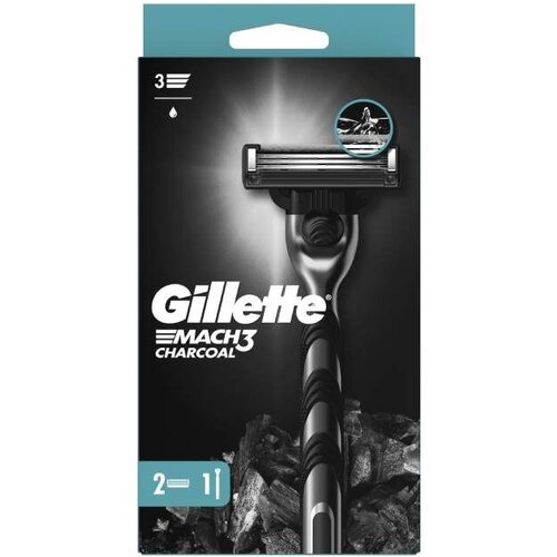 Gillette mach3 Charcoal drška + 2 dopune Cene