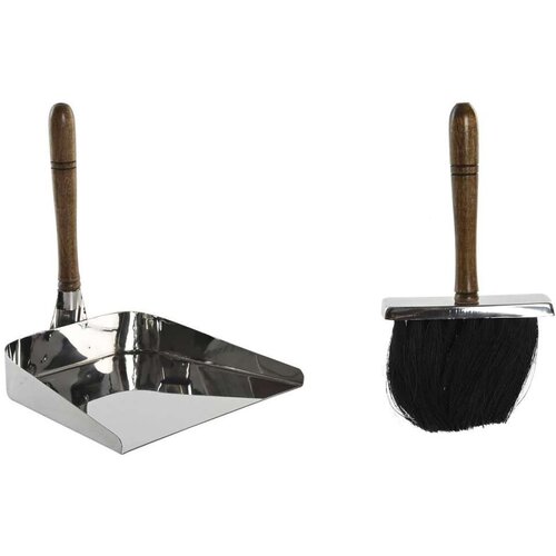 Pribor za Kamin DKD Home Decor Nehrđajući Čelik Drvo Manga 24 x 21 x 26 cm Cijene