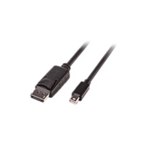 Lindy Mini-DisplayPort / DisplayPort adapterski kabel Mini DisplayPort utikač, DisplayPort utikač 3.00 m crna 41647 UL certificiran, dvostruko zaštićen, okrugli DisplayPort kabel