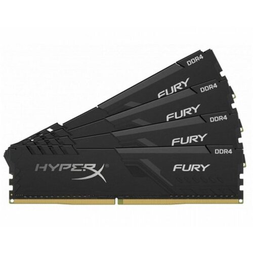 Kingston HyperX Fury Black (HX426C16FB3K4/64) DIMM DDR4 64GB (4x16GB) 2666MHz ram memorija Slike