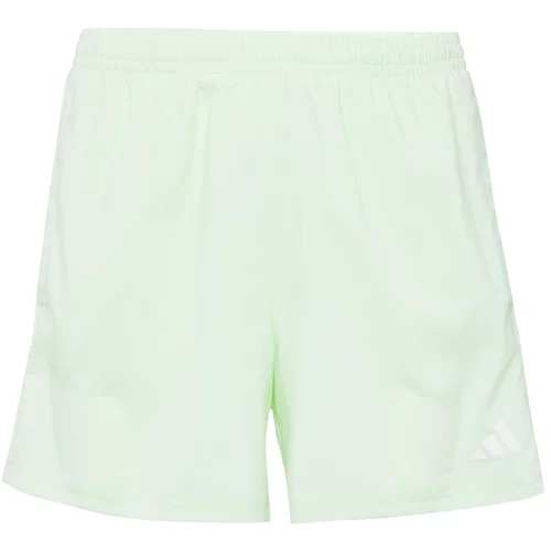 Adidas Sportske hlače 'Own The Run' siva / kivi zelena / crna / bijela