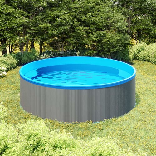 vidaXL bazen 350x90 cm siv Cene