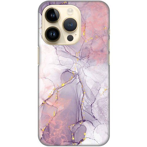 Silikonska maska za iPhone 14 Pro 6.1 Pink Marble Print šarena Slike