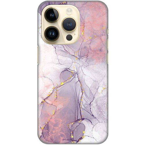 silikonska maska za iPhone 14 Pro 6.1 Pink Marble Print šarena Slike