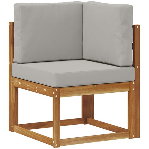  Set vanjskih sofa 5 kom. Prirodna i svjetlosiva Poliester Slike
