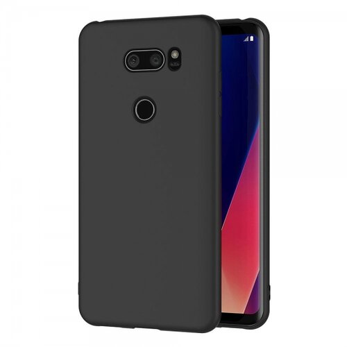  Silikonski ovitek za lg Q60 / lg K50 - mat črn Slike