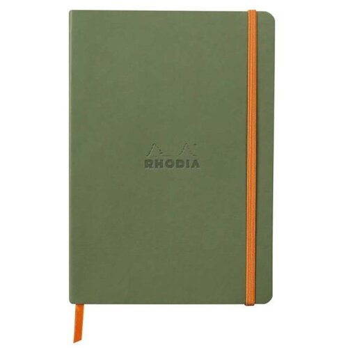  Notes A5, Rhodiarama soft, s gumicom, diktando crte, sage Cijene