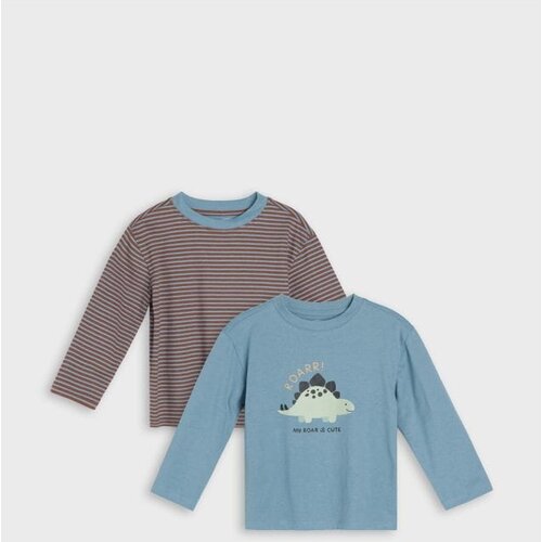 Sinsay Pamučne majice s printom dinosaura 2 pack Cijene