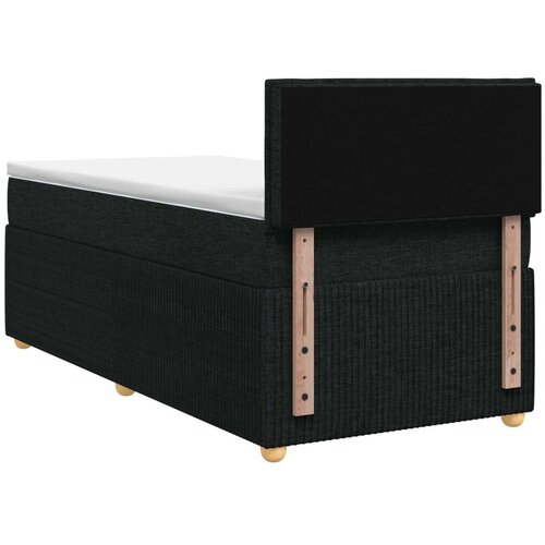  Boxspring krevet s madracem Crna 100 x 200 cm Tkanina - Crna 100 x 200 cm Dizajn s rombovima Cene