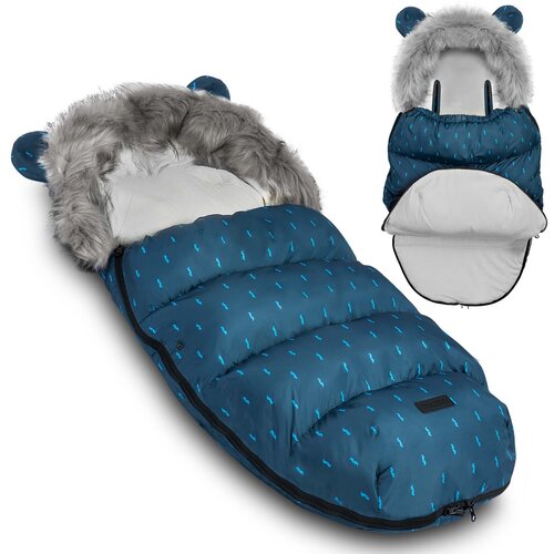 Ricokids Elmi Navy Blue Stroller Sleeping Bag - Ultimate Comfort for Your Child, (21740429) Cene