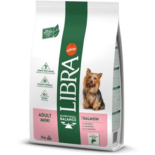 Libra Dog Mini losos - Varčno pakiranje: 2 x 3 kg Slike