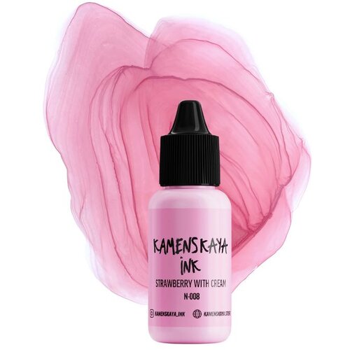  Pastelno alkoholno mastilo KAMENSKAYA NUDE 15ml N-008 strawberries with whipped cream Cene
