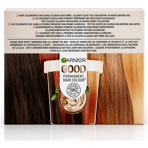 Garnier Barve za lase Good Nachf&amp;uuml;llset f&amp;uuml;r permanente Haarfarbe - 7.0 Blond F Kostanjeva Slike