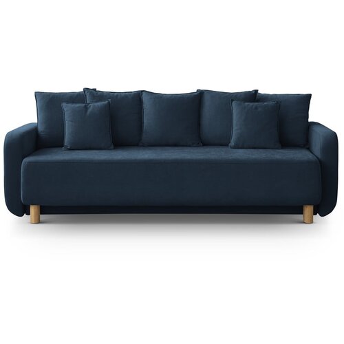 Micadoni Tamno plava sklopiva/s prostorom za odlaganje sofa 231 cm Elen &amp;ndash; Slike