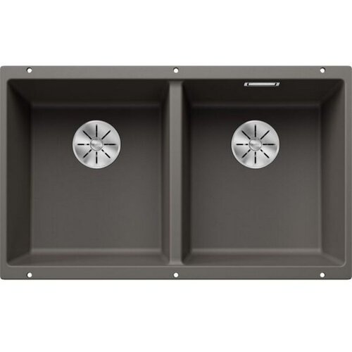 Blanco sudoper SUBLINE 350/350-U InFino SILGRANIT VULKAN SIVA, bez dalj.upr. Slike