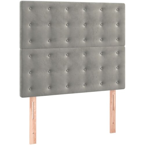  box spring s madracem LED svjetlosivi 100x200 cm bar&amp;scaron;un Slike