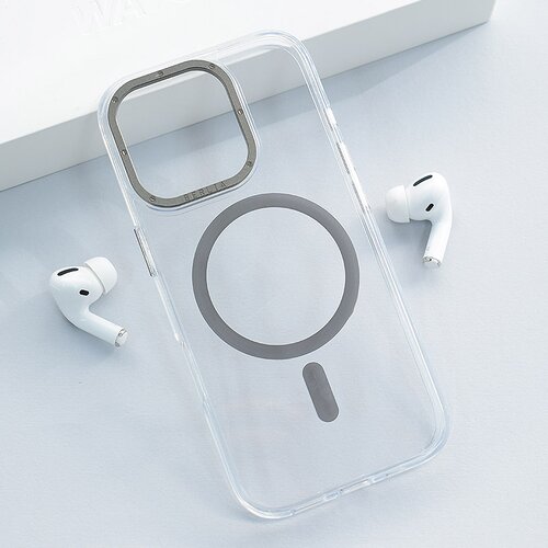  Maska za iPhone 16 Pro Max Berlia Crystal Armor Magnetic transparent crna Cene