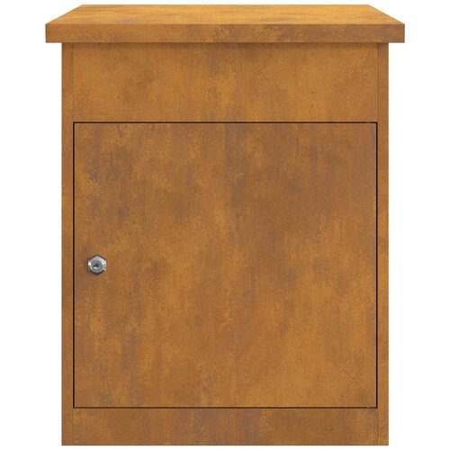  Sandučić za pakete s pohranom s vratima Rđa 47,5 x 38 x 59 cm Slike