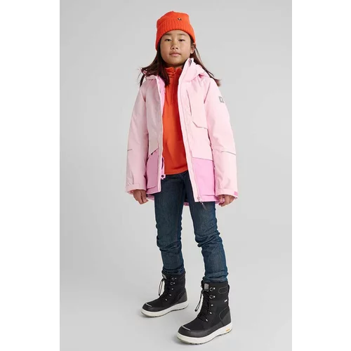 Reima Otroška smučarska jakna Hepola roza barva