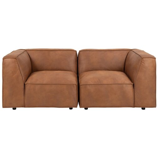 Bonami Selection Konjak smeđa sofa od imitacije kože 208 cm Fairfield Kentucky – Cijene