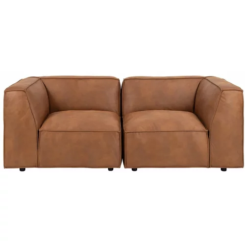 Bonami Selection Konjak smeđa sofa od imitacije kože 208 cm Fairfield Kentucky –