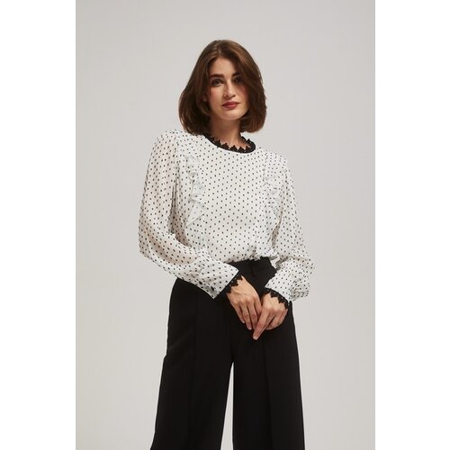 Moodo White and black blouse Slike
