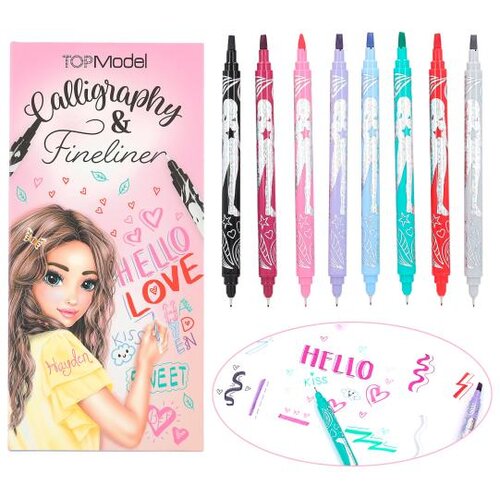Top Model vrhunski model kaligrafiјe i fineliner set Slike