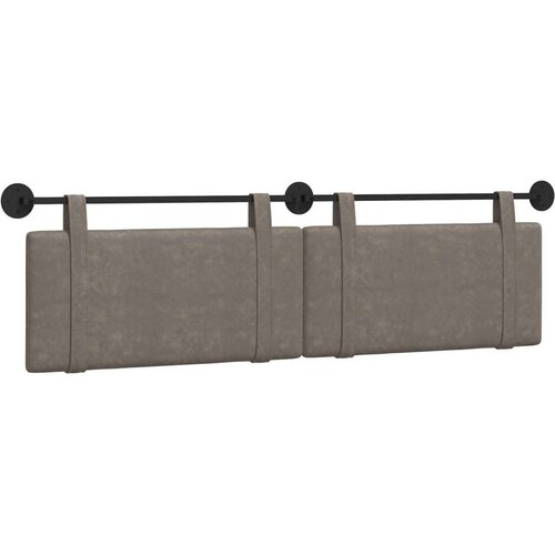  Držeće uzglavlje Zidne Sivi 190 x 55 x 5 cm Antikni PU - Sivi 180 cm bez LED Slike