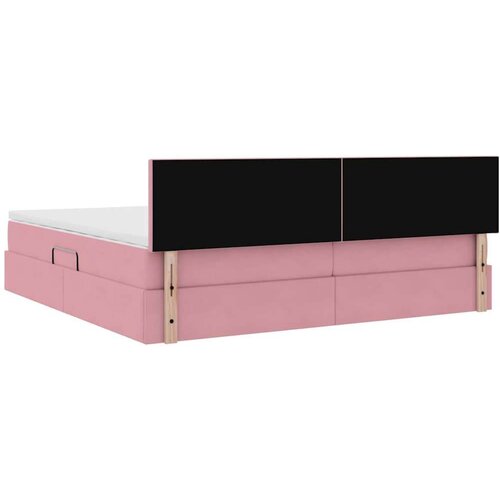  Krevet s od storage s madracem Ružičasta 200 x 200 cm Bar&amp;scaron;un Slike