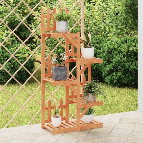 vidaXL Stalak za cvijeće 60 x 25 x 130 cm od masivne jelovine Cijene
